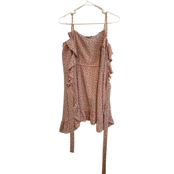 Topshop Cheetah Print Wrap Dress - Picture 3 of 4